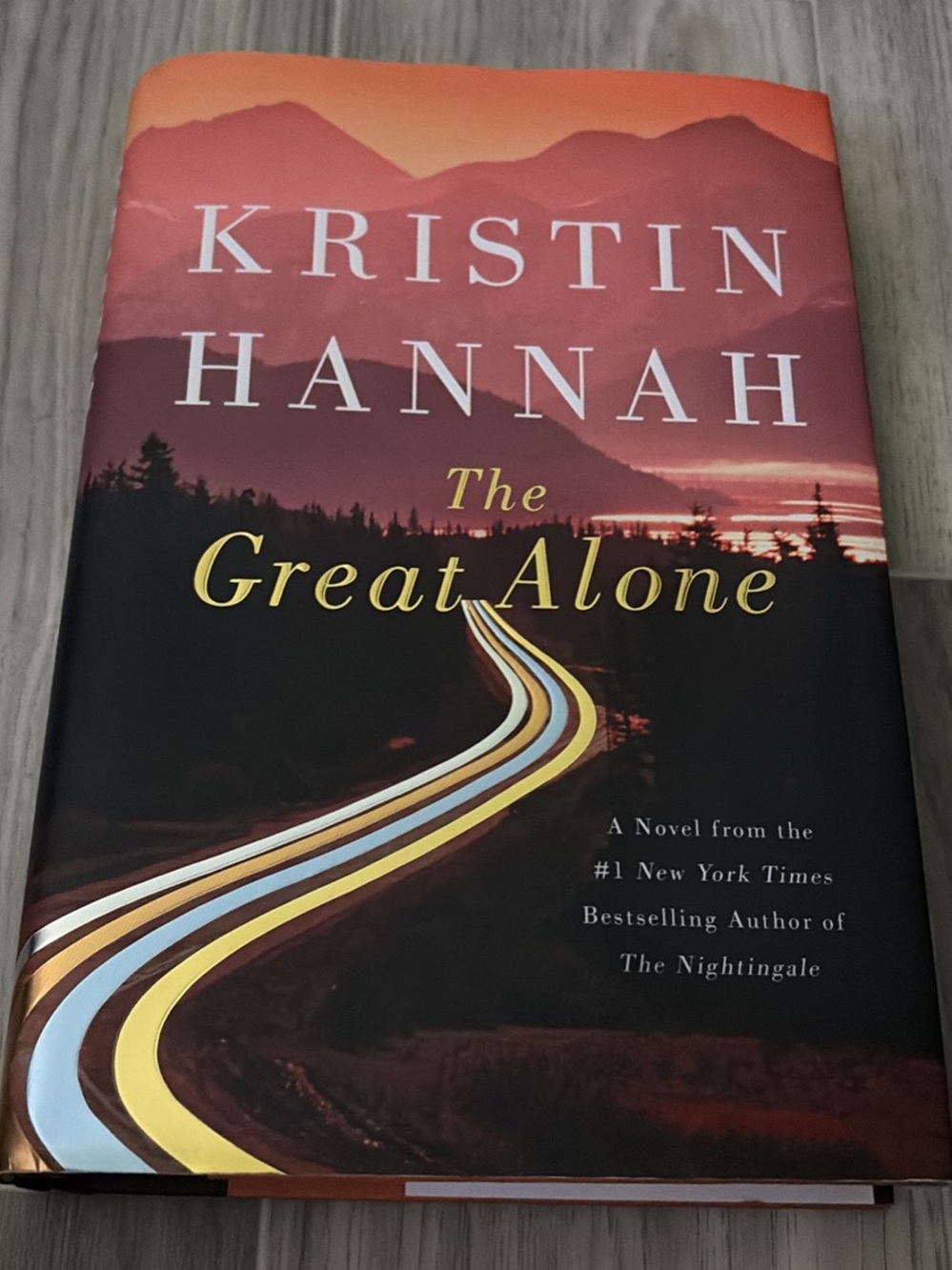 The Great Alone Hardcover - Red & Orange Cover